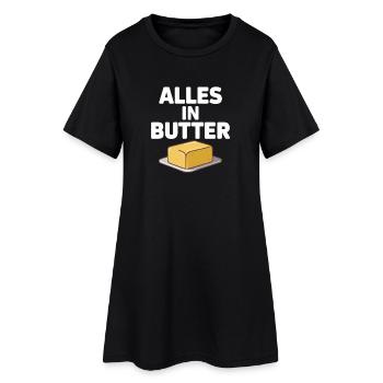 Alles In Butter : drôle de diction allemande avec - Robe T-shirt Femme - noir - Devant