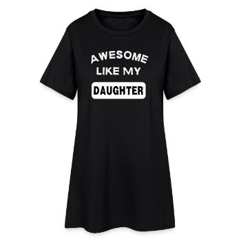Awesome Like My Daughter Cadeau Papa Fille - Robe T-shirt Femme - noir - Devant