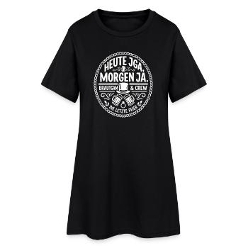 Heute JGA Morgen Ja Braut Crew - Frauen T-Shirt-Kleid - Schwarz - Vorne