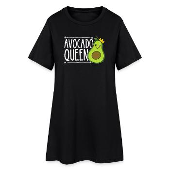 Avocado Queen - Women’s T-Shirt Dress - black - Front