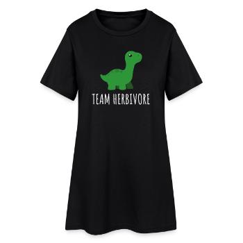 Équipe Dino Herbivore Tee - Robe T-shirt Femme - noir - Devant