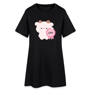Certified Needs Hug Cow - Women’s T-Shirt Dress - black - Front