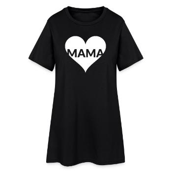 La fête des mères du Cœur de Maman - Robe T-shirt Femme - noir - Devant