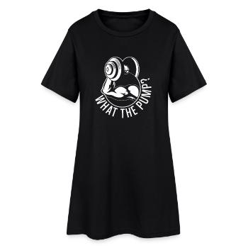 Powerlifting Bodybuilder What The Pump Gym Gift - Frauen T-Shirt-Kleid - Schwarz - Vorne