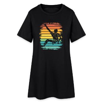 Bloc de bloc de Boulderer - Robe T-shirt Femme - noir - Devant