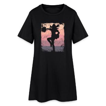 Cheerpom pom girls Mom Cheerleading - Robe T-shirt Femme - noir - Devant
