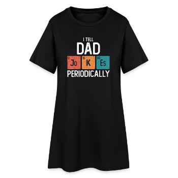 Je raconte des blagues de papa de temps en temps - Robe T-shirt Femme - noir - Devant