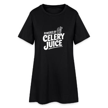 Powered by Celery Juice - Women’s T-Shirt Dress - black - Front