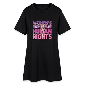 Women's Rights Are Human Rights  - Women’s T-Shirt Dress - black - Front