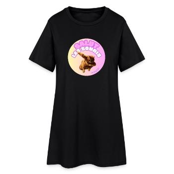 Hi mice#loulou - Women’s T-Shirt Dress - black - Front