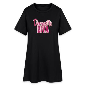 Diva domestique - Robe T-shirt Femme - noir - Devant