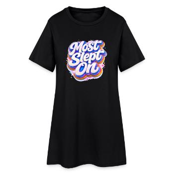 La plupart des Sleep On Retro Neon 3D - Robe T-shirt Femme - noir - Devant
