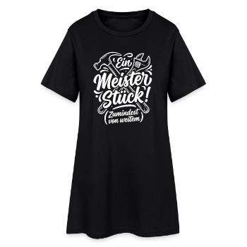 Meisterstück - Echtes Handwerk Design - Frauen T-Shirt-Kleid - Schwarz - Vorne