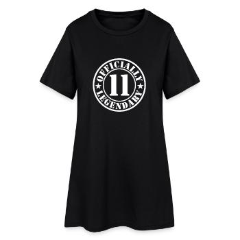 11th Birthday Boy Girl Legend Level 11 - Women’s T-Shirt Dress - black - Front
