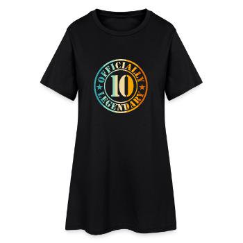 10. Geburtstag Junge Mädchen Legende Level 10 - Frauen T-Shirt-Kleid - Schwarz - Vorne
