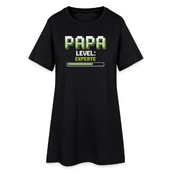 Papa Monte de niveau Expert Gaming - Robe T-shirt Femme - noir - Devant
