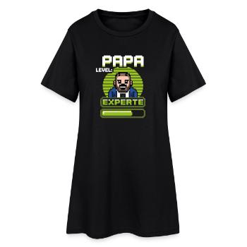 Gamer Dad Level Expert Design - Women’s T-Shirt Dress - black - Front