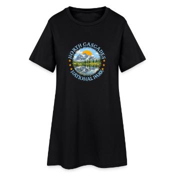 North Cascades National Park - Women’s T-Shirt Dress - black - Front