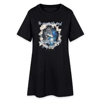 Citation chrétienne de Wolf - Robe T-shirt Femme - noir - Devant