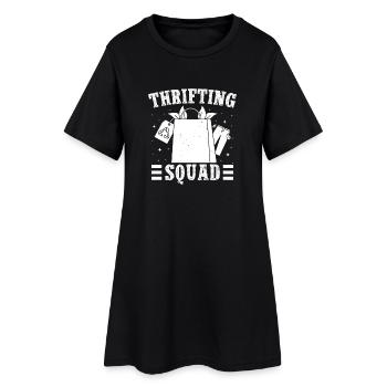 Thrift Shop Thrifting Squad Love Thrifting - Frauen T-Shirt-Kleid - Schwarz - Vorne