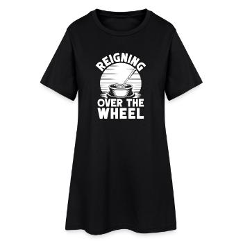 Pottery Artists Over The Wheel Pottery - Frauen T-Shirt-Kleid - Schwarz - Vorne