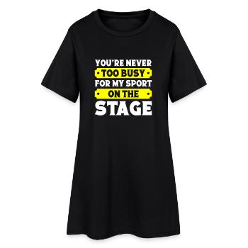 Le théâtre n’est jamais trop occupé sur scène Acteur Comédie musicale - Robe T-shirt Femme - noir - Devant