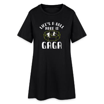La vie est un vrai boulet, rends-la folle - Robe T-shirt Femme - noir - Devant