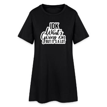 Je ne sais pas ce qui se passe mais c’est vraiment dépassé - Robe T-shirt Femme - noir - Devant