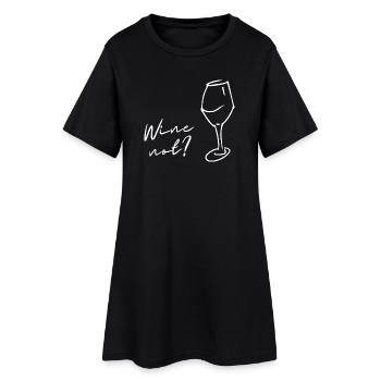 Du vin au lieu de Non, pas de vin, cadeau pour les connaisseurs ! - Robe T-shirt Femme - noir - Devant