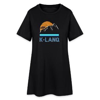  K-LANQ Calanques Marseille Outdoor Vintage - Robe T-shirt Femme - noir - Devant
