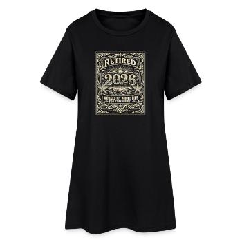 Pension 2026 – c’est ce à quoi je me prépare toute ma vie - Robe T-shirt Femme - noir - Devant