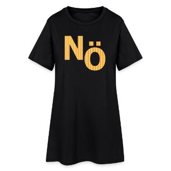 Lower Austria No, against - Women’s T-Shirt Dress - black - Front