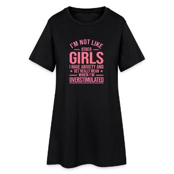 Funny Adult Girl Statement - Women’s T-Shirt Dress - black - Front
