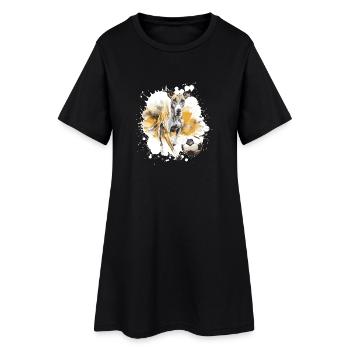 Équipe de football canin Greyhound - Robe T-shirt Femme - noir - Devant