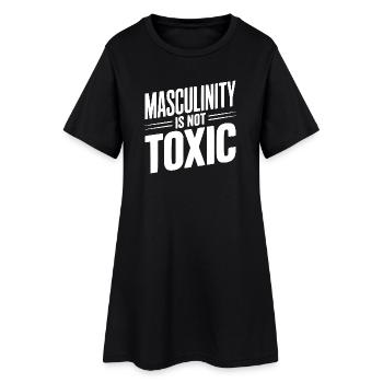 La masculinité n’est pas toxique - Robe T-shirt Femme - noir - Devant
