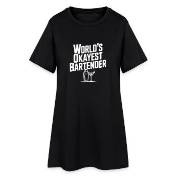 Barman le plus correct du monde - Robe T-shirt Femme - noir - Devant