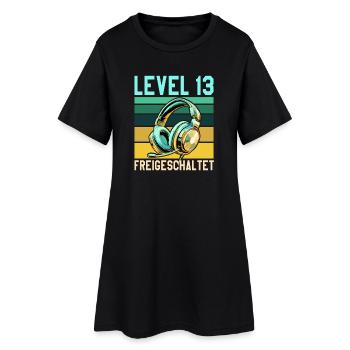 13. Geburtstag Junge Mädchen Gaming Level 13 Jahre - Frauen T-Shirt-Kleid - Schwarz - Vorne