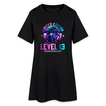 13. Geburtstag Junge Mädchen Gaming Level 13 Jahre - Frauen T-Shirt-Kleid - Schwarz - Vorne