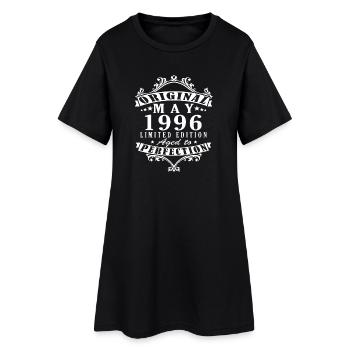Cadeau d’anniversaire vintage de mai 1996 - Robe T-shirt Femme - noir - Devant