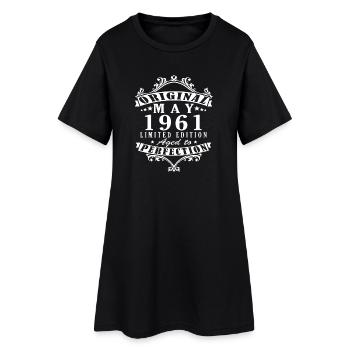 May 1961 Birthday Legend - Women’s T-Shirt Dress - black - Front