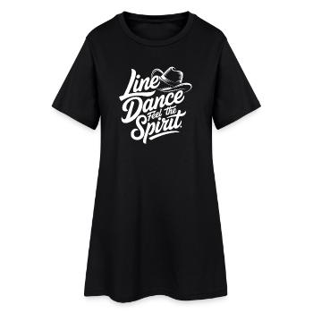 Line Dance Spirit - Robe T-shirt Femme - noir - Devant