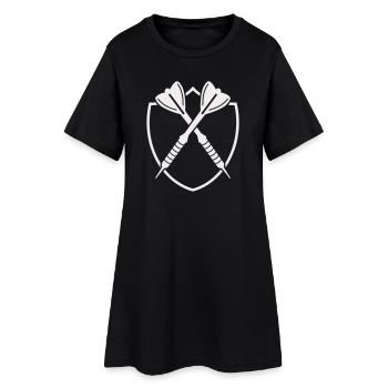 Dartschild Kreuz – Präzisionssymbol - Frauen T-Shirt-Kleid - Schwarz - Vorne