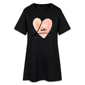Lia Name für Mädchenname Baby Girl Baby Shower - Frauen T-Shirt-Kleid - Schwarz - Vorne