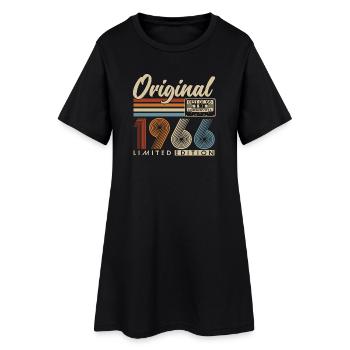 1966 Vintage Anniversaire Vintage Rétro Cadeau - Robe T-shirt Femme - noir - Devant