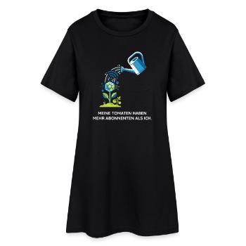 Urban Gardening, Technik, Hobby Design - Frauen T-Shirt-Kleid - Schwarz - Vorne