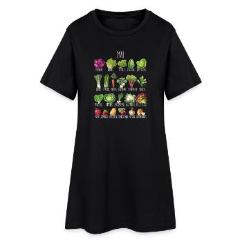 Hobby Garten Mai Obst & Gemüse für grüne Daumen - Frauen T-Shirt-Kleid - Schwarz - Vorne