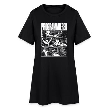 Programmierer lösen unbekannte Probleme - Frauen T-Shirt-Kleid - Schwarz - Vorne