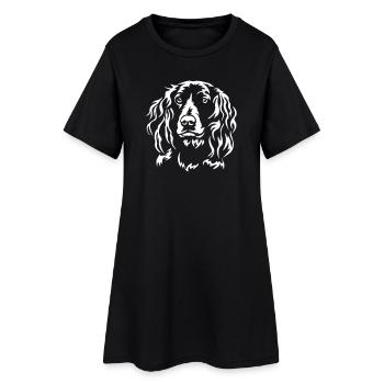 German Quail Dog Head "Black Edition" - Women’s T-Shirt Dress - black - Front