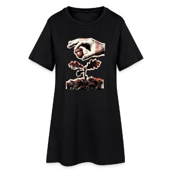 Plant more trees - Women’s T-Shirt Dress - black - Front
