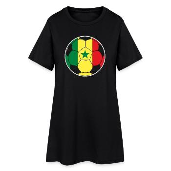Équipe de football du Sénégal - Robe T-shirt Femme - noir - Devant